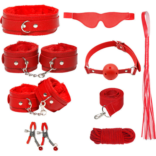 High Quality Artificial Leather Erotic 8pcs Sex BDSM Bundle