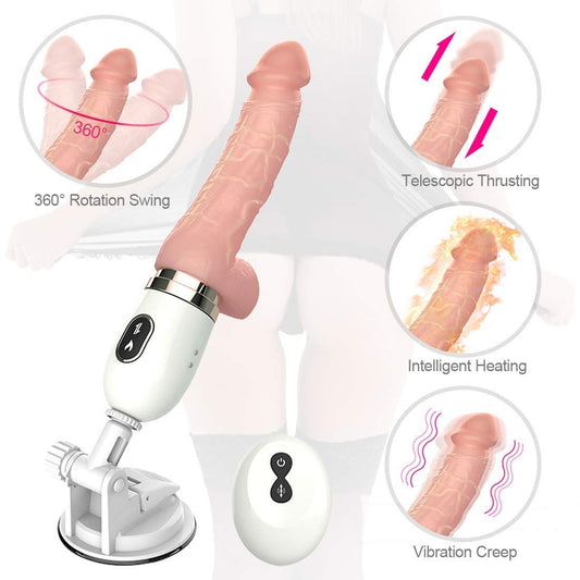 Remote Controlled Swinging Vibrating Dildo With Stand