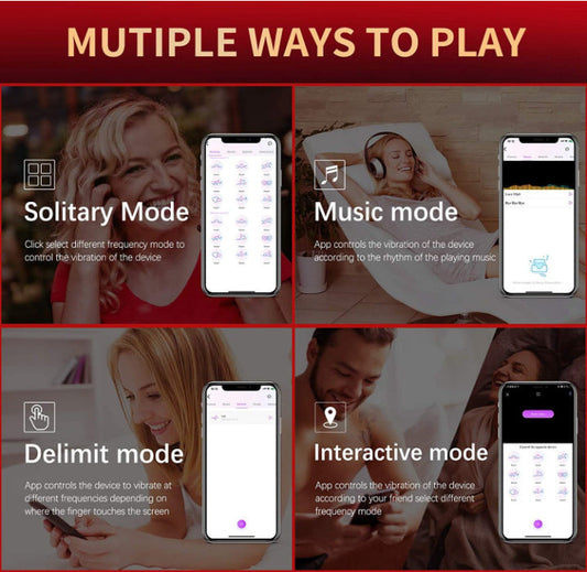 Mobile App Long Distance Controlling Wearable Sucking Vibrator