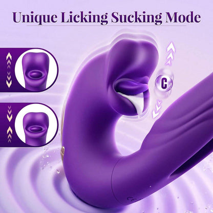 Vaginal Tapping Clitoris Licking Multiple Pleasures Vibrator