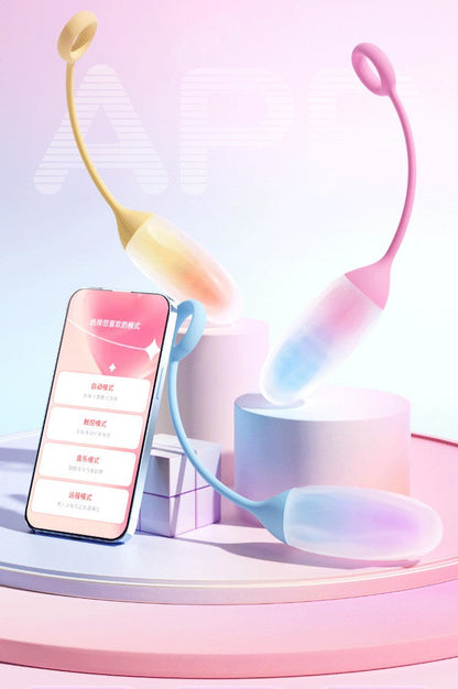 Mobile App Controlled Smart Cute Colorful Lighting Vibrator