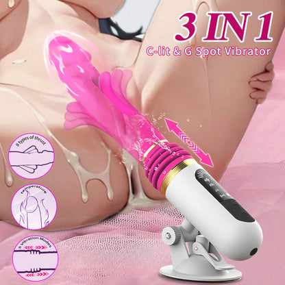 Thrusting Flapping Multiple Pleasurement Dildo Vibrator