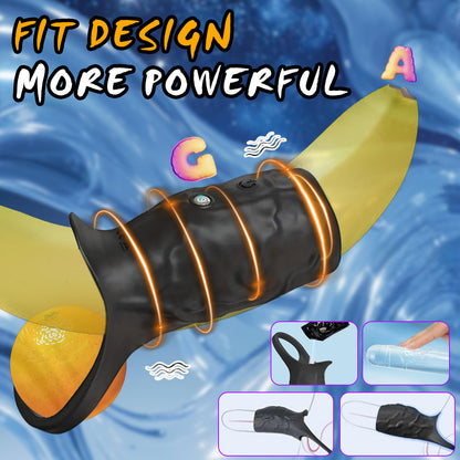 Wolf Warrior Vibrating Penis Sleeve Sperm Locking Ring