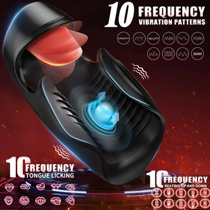 Pulsive Tapping Tongue Licking Glans Ejaculation Delaying Trainer