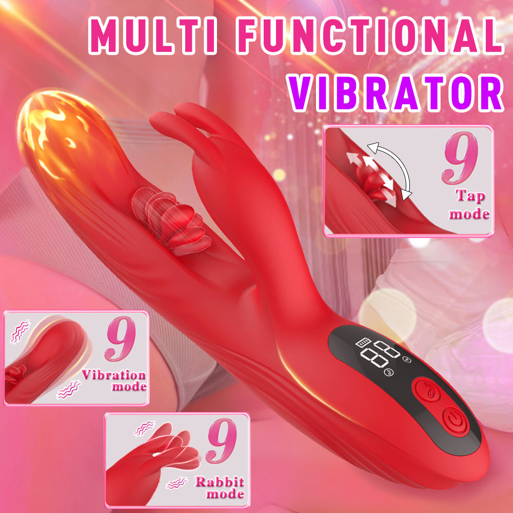 Updated Rabbit Ears Clitoris G Spot Stimulating Flapping Vibrator