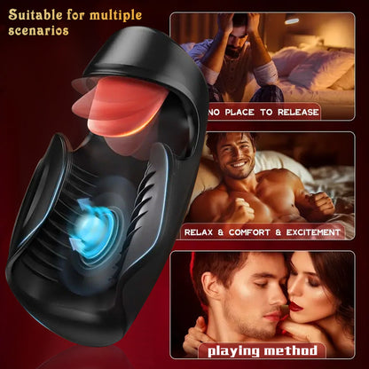 Pulsive Tapping Tongue Licking Glans Ejaculation Delaying Trainer
