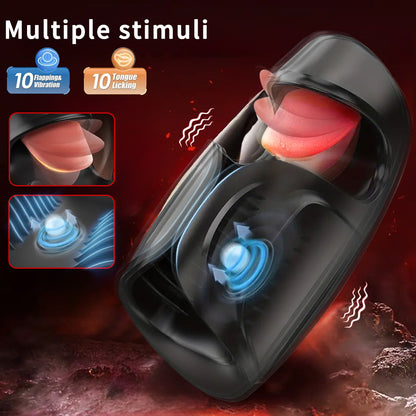 Pulsive Tapping Tongue Licking Glans Ejaculation Delaying Trainer