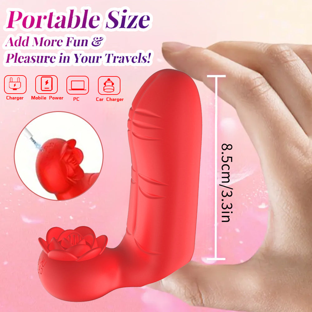 New Upgraded Clitoral Stimulating Rechargeable Finger Sleeve Vibrator