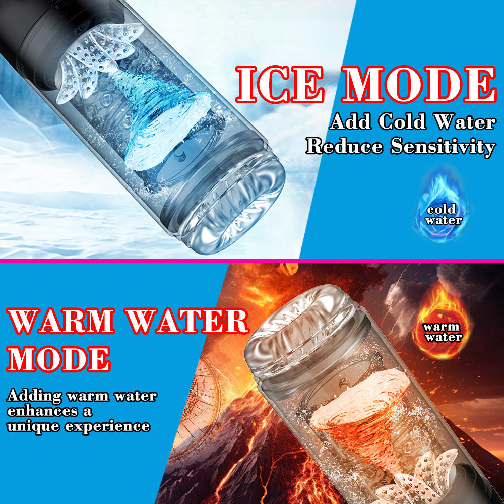 Multi Frequencies Thrusting Rotating Sucking Licking Masturbator