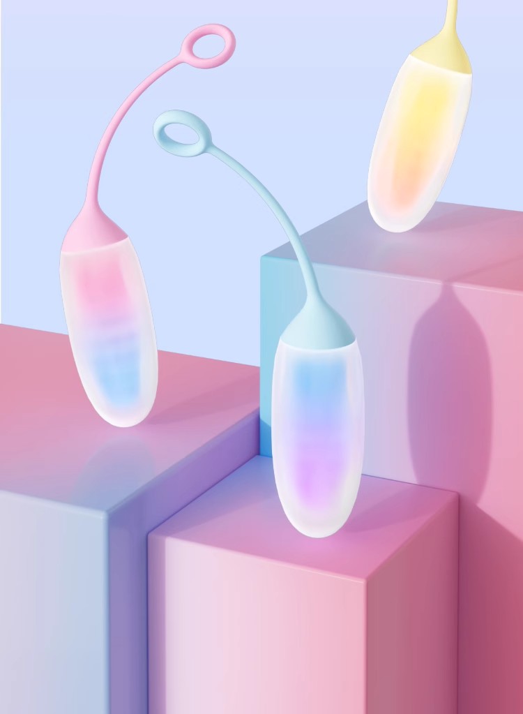 Mobile App Controlled Smart Cute Colorful Lighting Vibrator
