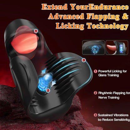 Pulsive Tapping Tongue Licking Glans Ejaculation Delaying Trainer