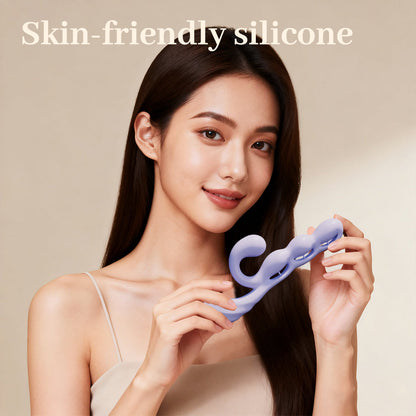 Purple Grape Skin Friendly Mobile Remote Orgasm Vibrator