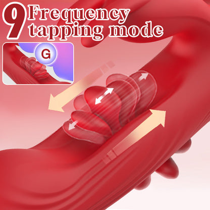 Updated Rabbit Ears Clitoris G Spot Stimulating Flapping Vibrator