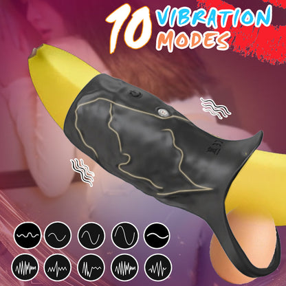 Wolf Warrior Vibrating Penis Sleeve Sperm Locking Ring