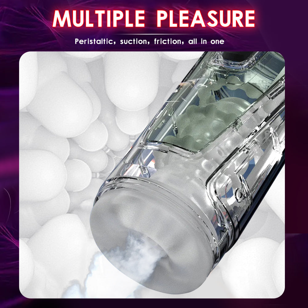 Digital Display Telescopic Heating Rotating Masturbation Cup