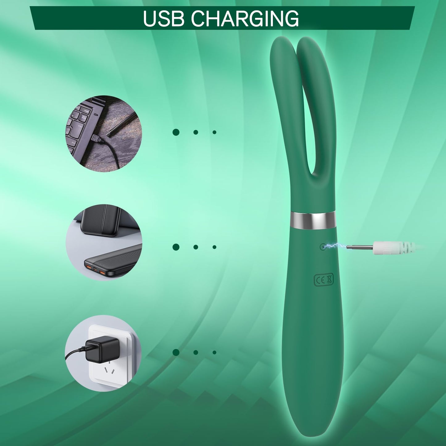 Unique Designed Clitoris Nipples Clamp Stimulating Vibrator