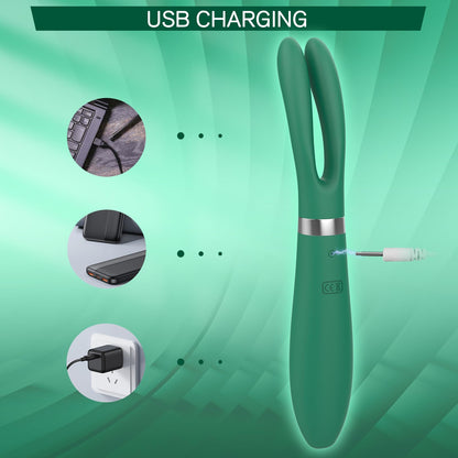 Unique Designed Clitoris Nipples Clamp Stimulating Vibrator