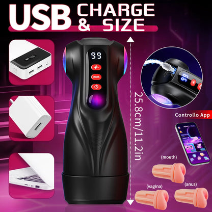 Premium Silicone Vaginal Oral Anal Multiple Fun Masturbation Cup