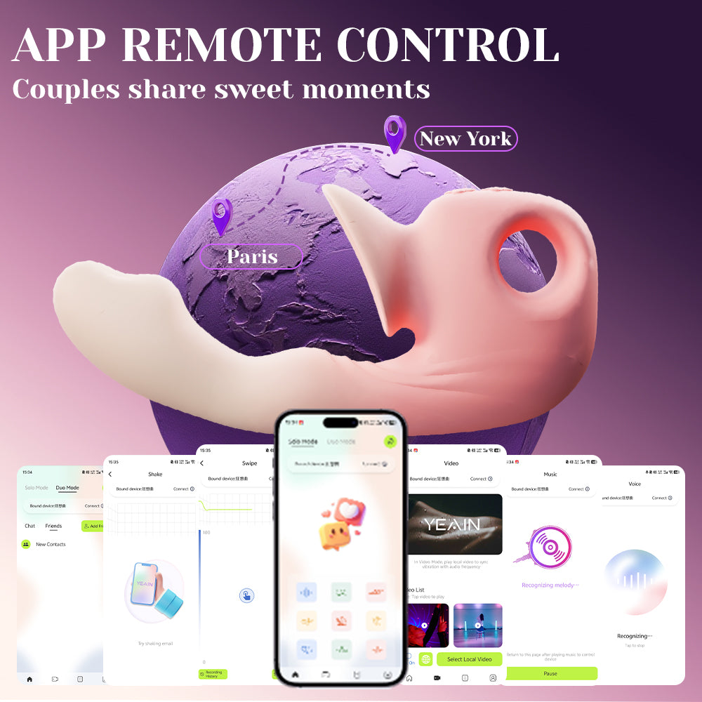 Mobile Controlled G-spot Clitoris Stimulating Rhapsody Vibrator