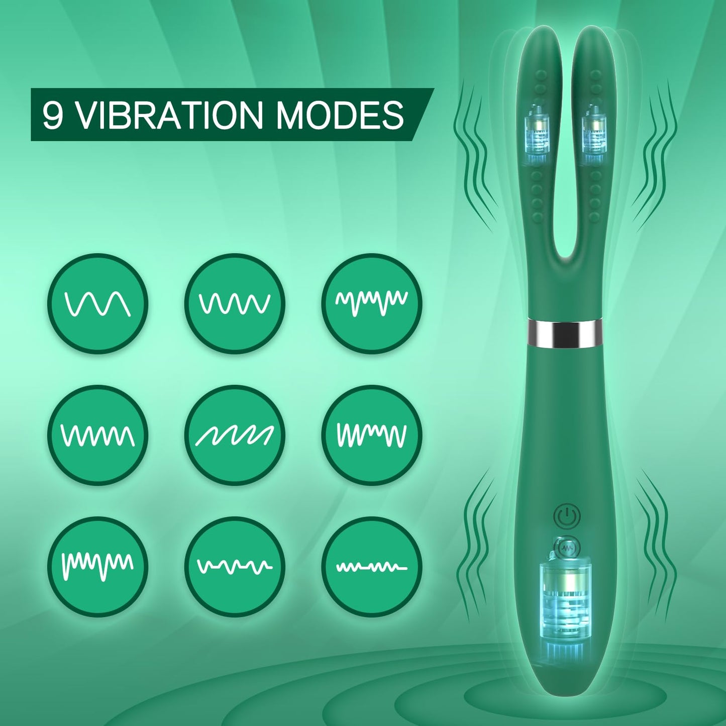 Unique Designed Clitoris Nipples Clamp Stimulating Vibrator