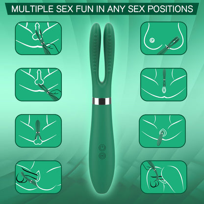 Unique Designed Clitoris Nipples Clamp Stimulating Vibrator