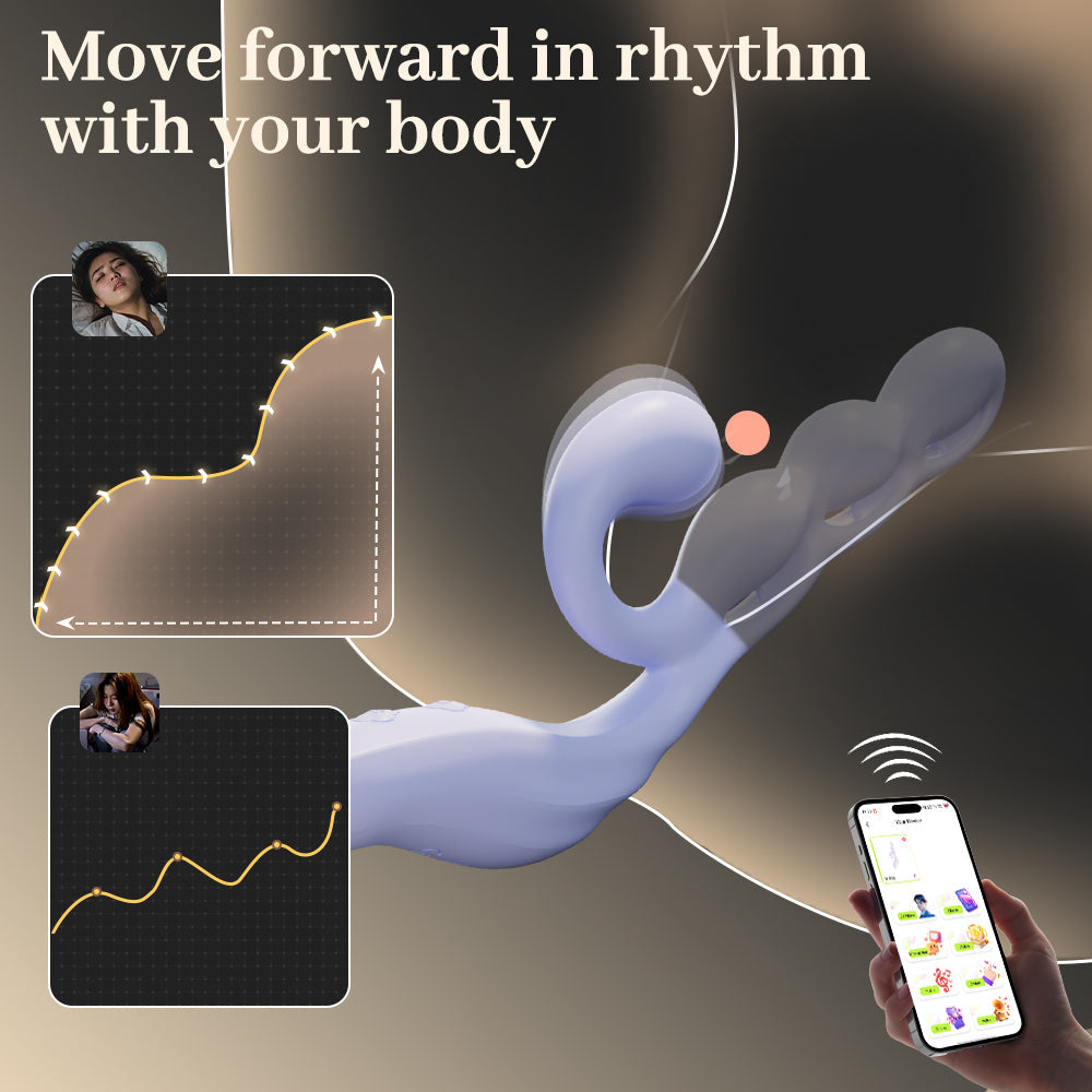 Purple Grape Skin Friendly Mobile Remote Orgasm Vibrator