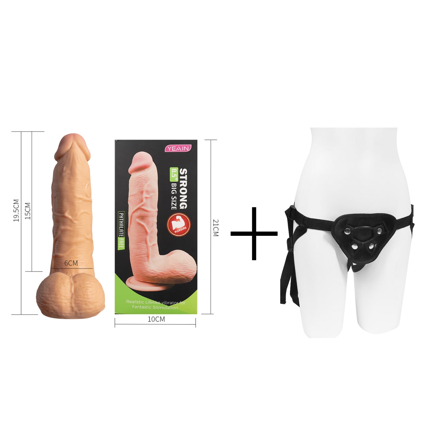 Super Soft Realistic Body Safe Material Flexible Dildo