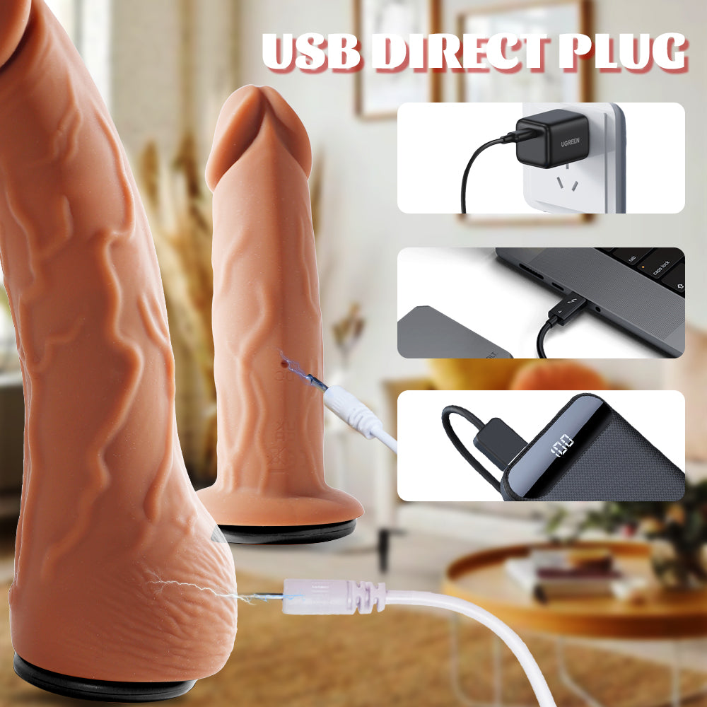 Vibrating Telescopic Remoted Wearable Dual Dildos Combo