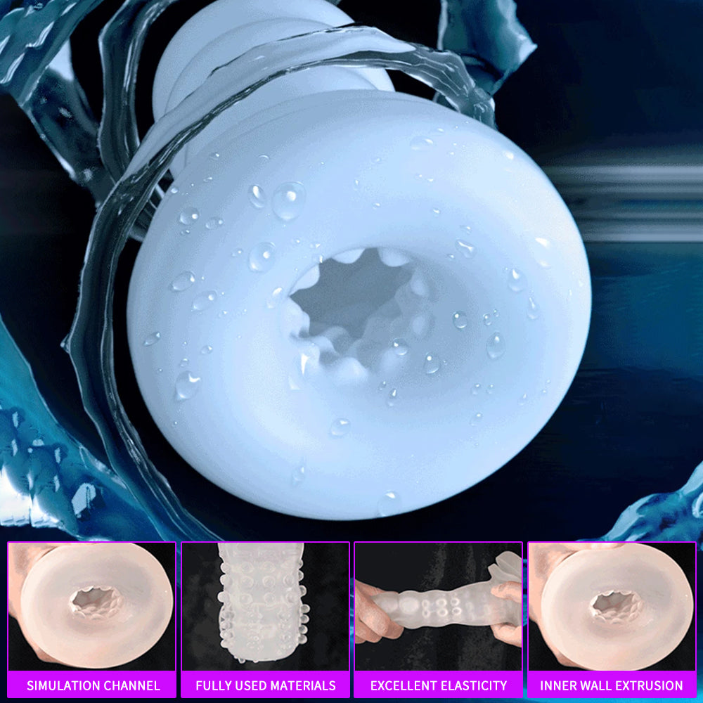 Digital Display Telescopic Heating Rotating Masturbation Cup