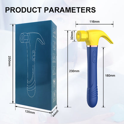 Multiple Functional 4 In 1 Pleasures Sex Hammer Dildo Vibrator