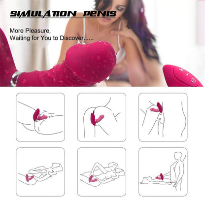 Remote Controlled Female Panty Inner Wearable Dildo Vibrator