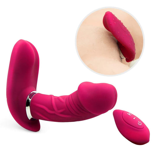 Remote Controlled Female Panty Inner Wearable Dildo Vibrator