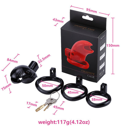 Resin Plastic Multi Sizes Male Erotic Penis Chastity Lock
