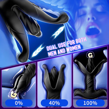 Multiple Usage Thrusting Flapping Stimulating Vibrating Plug