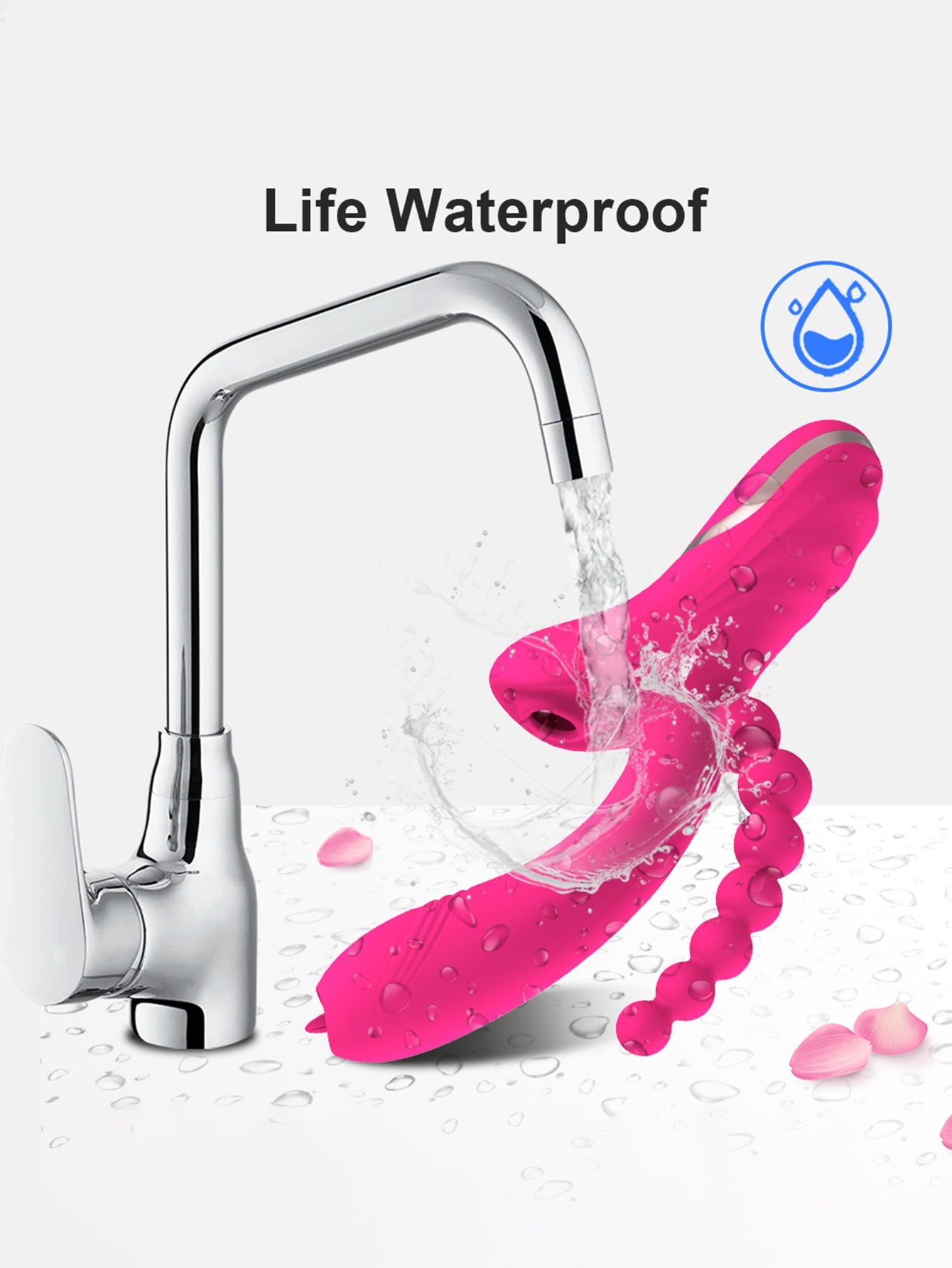 Hygienic Silicone Multi Pleasure Super Silent Sucking Vibrator