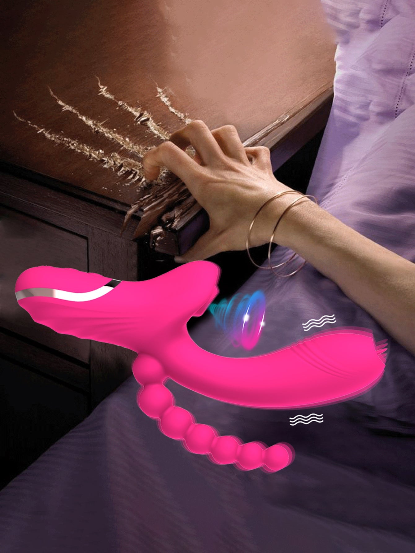 Hygienic Silicone Multi Pleasure Super Silent Sucking Vibrator