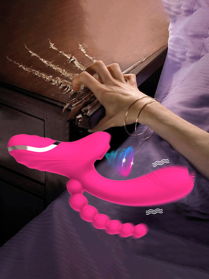 Hygienic Silicone Multi Pleasure Super Silent Sucking Vibrator