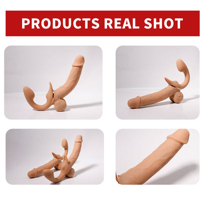 Dual Head 360° Angle Adjustable Retractable Dildo Vibrator