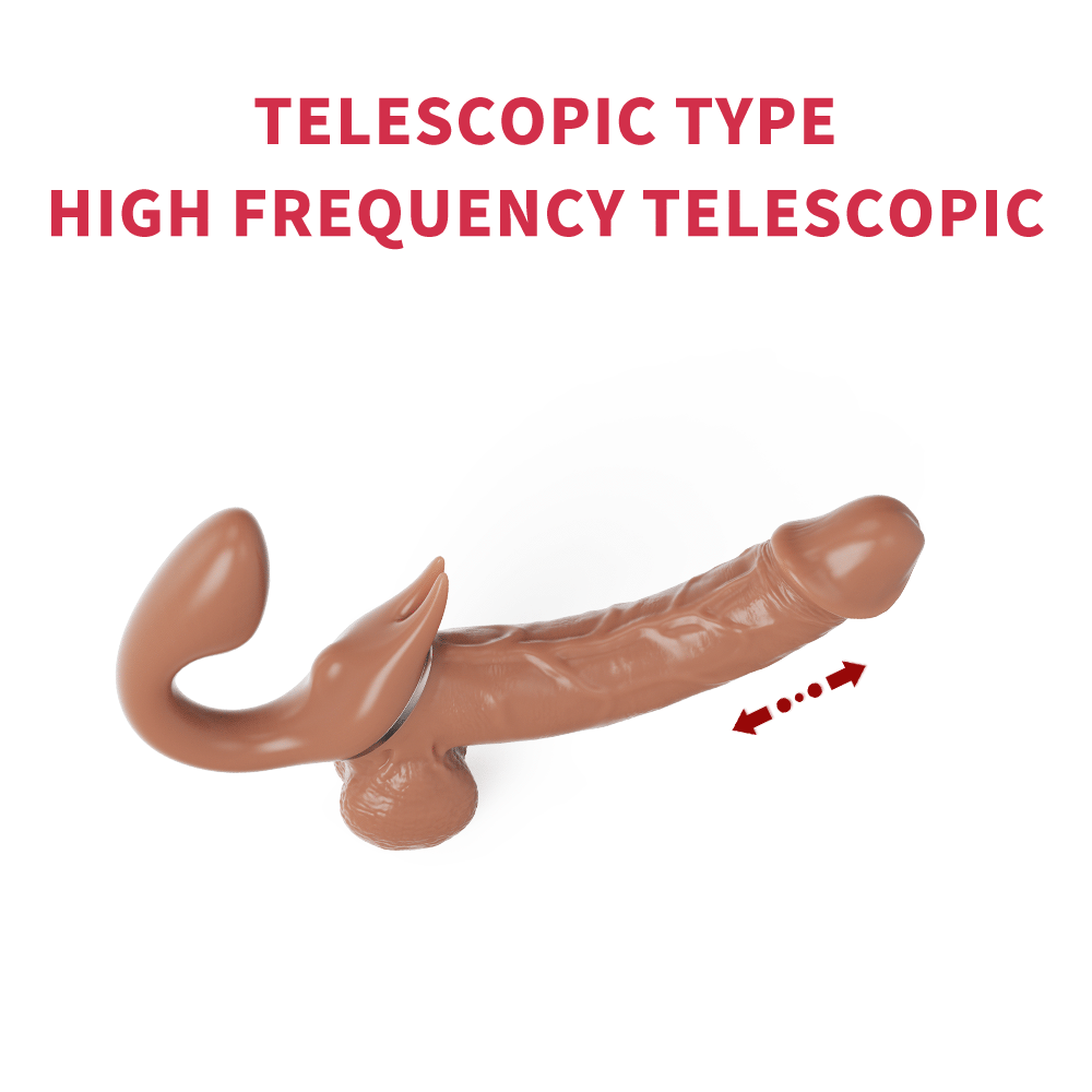 Dual Head 360° Angle Adjustable Retractable Dildo Vibrator