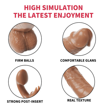 Dual Head 360° Angle Adjustable Retractable Dildo Vibrator