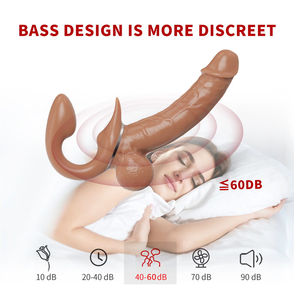 Dual Head 360° Angle Adjustable Retractable Dildo Vibrator