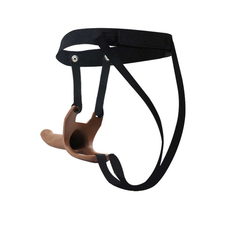 Wearable Strap-on Hollow Penis Silicone Enlargement Cover