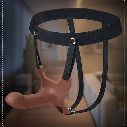 Wearable Strap-on Hollow Penis Silicone Enlargement Cover