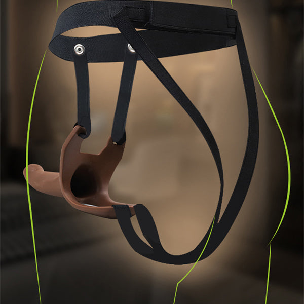 Wearable Strap-on Hollow Penis Silicone Enlargement Cover