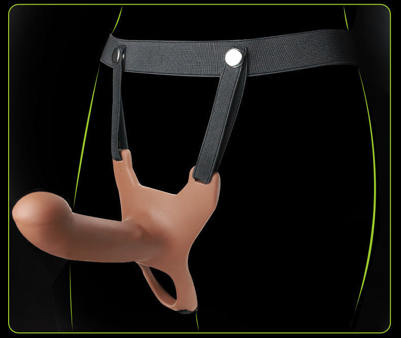 Wearable Strap-on Hollow Penis Silicone Enlargement Cover