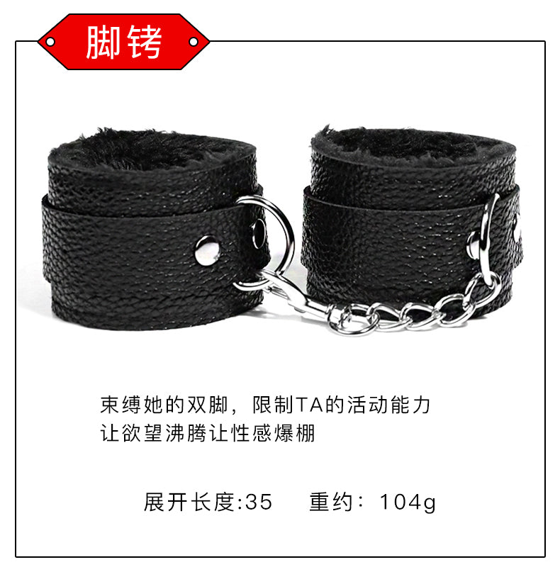 High Quality Artificial Leather Erotic 8pcs Sex BDSM Bundle