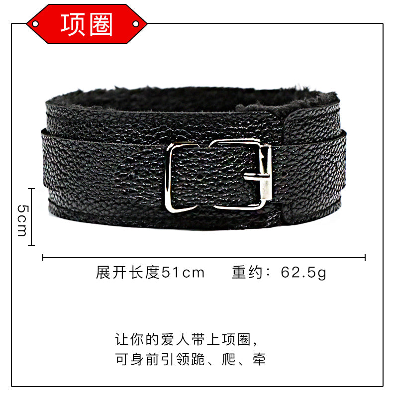 High Quality Artificial Leather Erotic 8pcs Sex BDSM Bundle