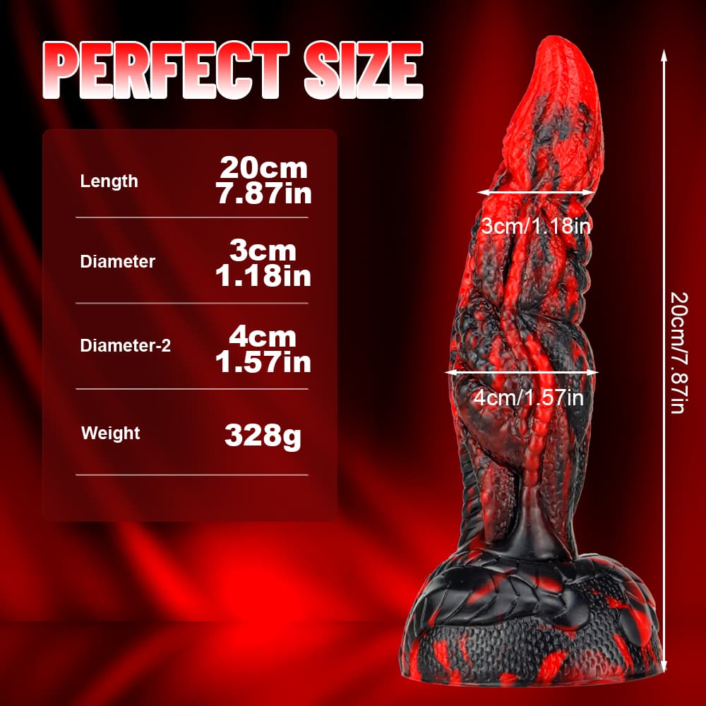 Fantasy Unique Sculpt Health Friendly Safe Silicone Dildo