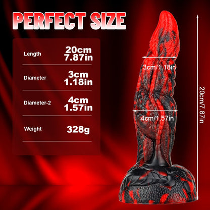 Fantasy Unique Sculpt Health Friendly Safe Silicone Dildo