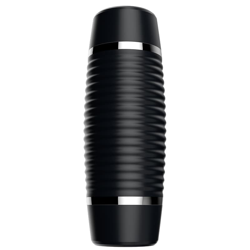 Intelligent Heating Oral Vaginal Dual Head Vibrating Masturbator